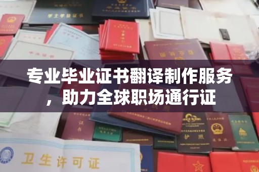天河专业毕业证书翻译制作服务，助力全球职场通行证