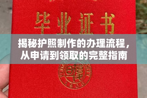 天河揭秘护照制作的办理流程，从申请到领取的完整指南