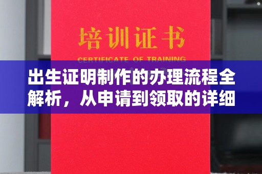 天河出生证明制作的办理流程全解析，从申请到领取的详细指南