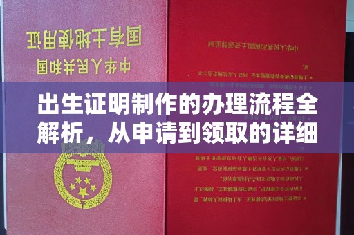 天河出生证明制作的办理流程全解析，从申请到领取的详细指南