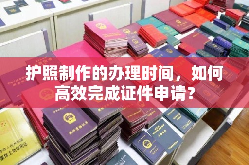 天河护照制作的办理时间，如何高效完成证件申请？